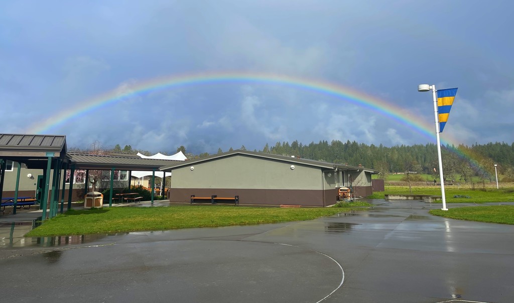 Rainbow at the High School
